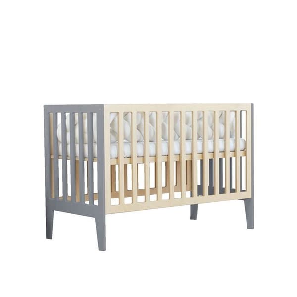 KIPPY babysäng 60 x 120 grå och lackad