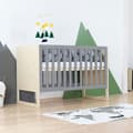 Miniatyrbild 2 av 4: CHRUPPY spjälsäng 60 x 120 cm lackad och grå