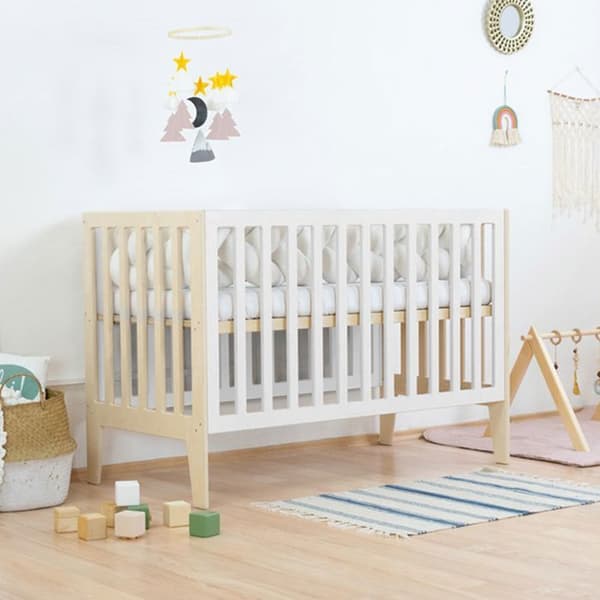 KIPPY babysäng 60 x 120 lackad och vit
