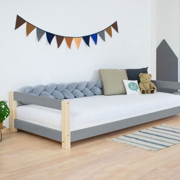 KIDDY barnsäng 120 x 190 grå och naturlig