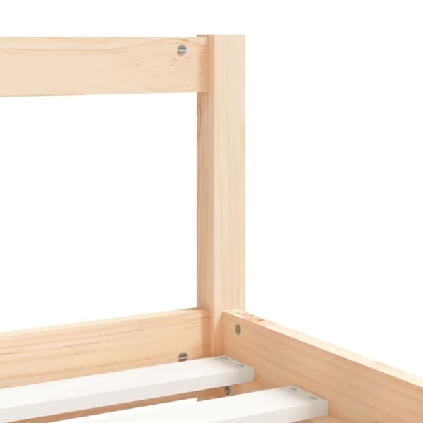 vidaXL Barnesengeramme 90x200 cm heltre furu
