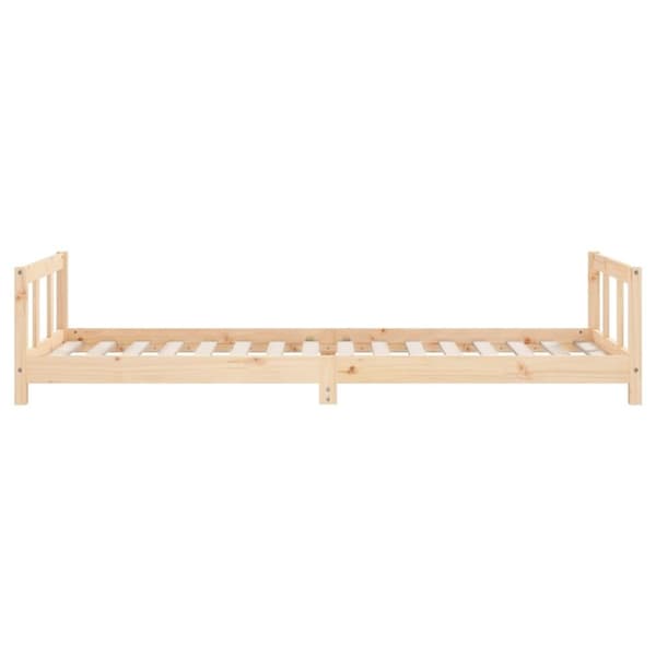 vidaXL Sängram för barnsäng 90x200 cm massiv furu
