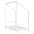 Miniatyrbillede 6 af 9: vidaXL sengeramme til juniorseng 70x140 cm massivt fyrretræ hvid