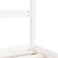 Miniatyrbillede 7 af 9: vidaXL sengeramme til juniorseng 70x140 cm massivt fyrretræ hvid