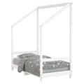 Miniatyrbillede 1 af 9: vidaXL sengeramme til juniorseng 70x140 cm massivt fyrretræ hvid