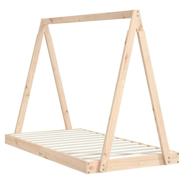 vidaXL sengeramme til juniorseng 80x160 cm massivt fyrretræ