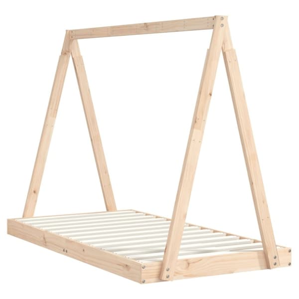 vidaXL sengeramme til juniorseng 80x160 cm massivt fyrretræ