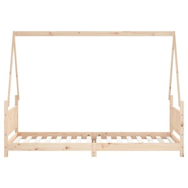 vidaXL sengeramme til juniorseng 80x200 cm massivt fyrretræ