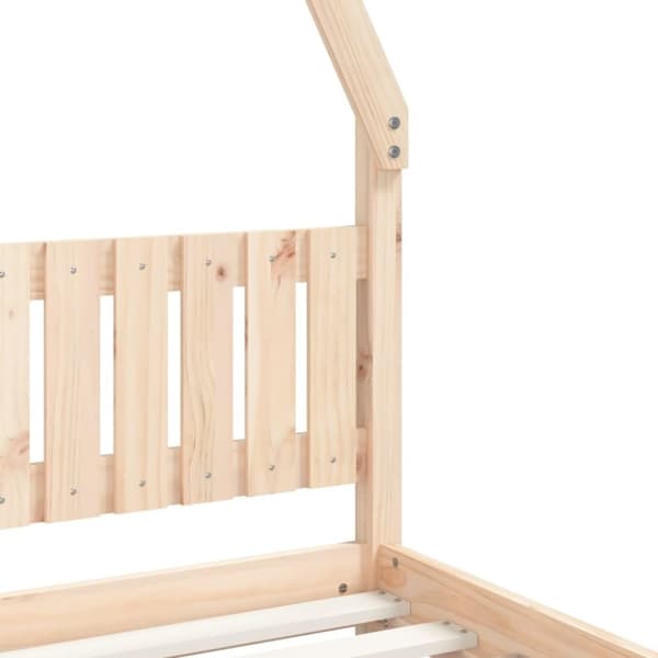 vidaXL sengeramme til juniorseng 80x200 cm massivt fyrretræ