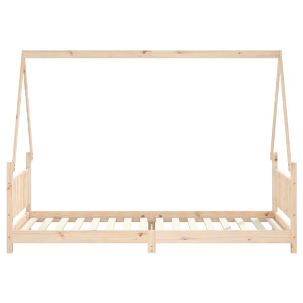 vidaXL Barnesengeramme 90x200 cm heltre furu