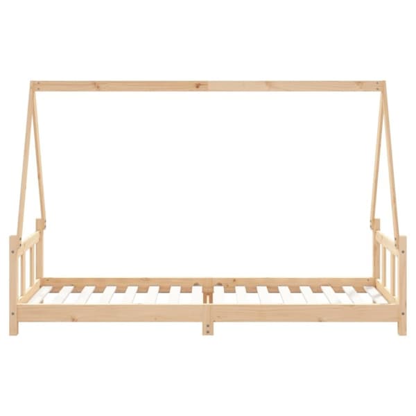 vidaXL sengeramme til juniorseng 90x200 cm massivt fyrretræ