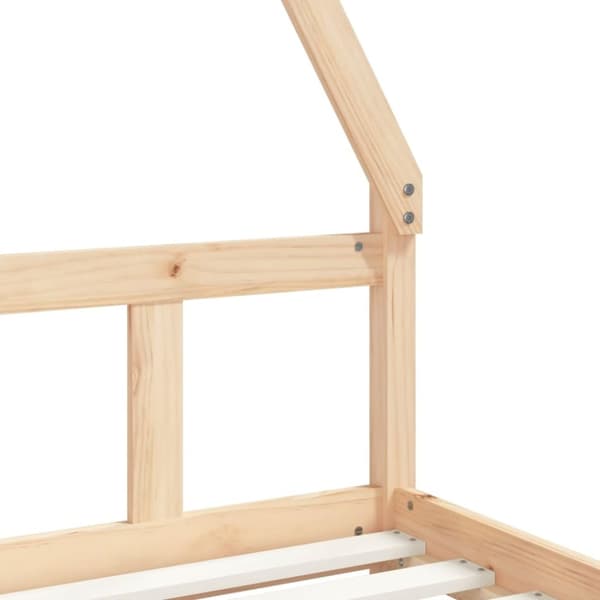 vidaXL sengeramme til juniorseng 90x200 cm massivt fyrretræ