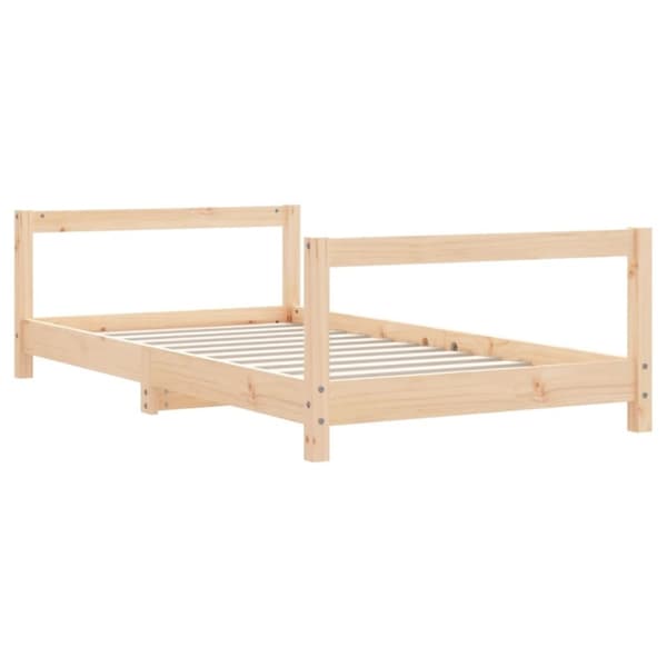 vidaXL sengeramme til juniorseng 80x160 cm massivt fyrretræ