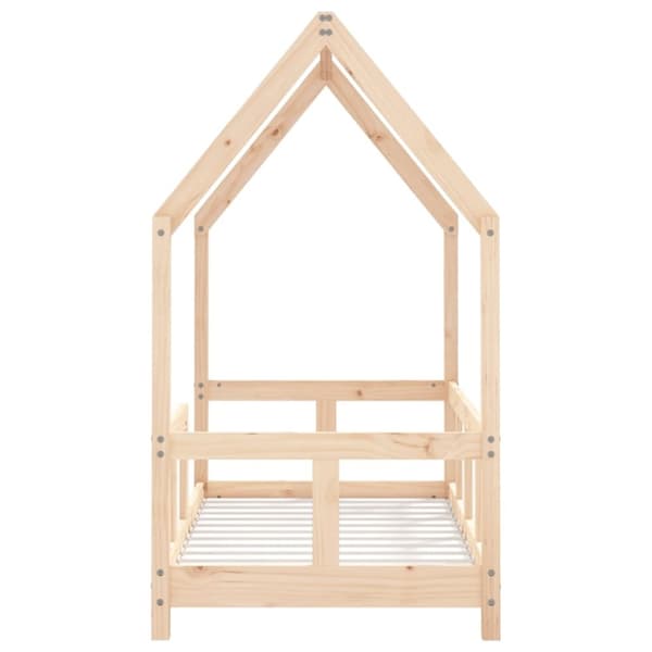 vidaXL Barnesengeramme 70x140 cm heltre furu