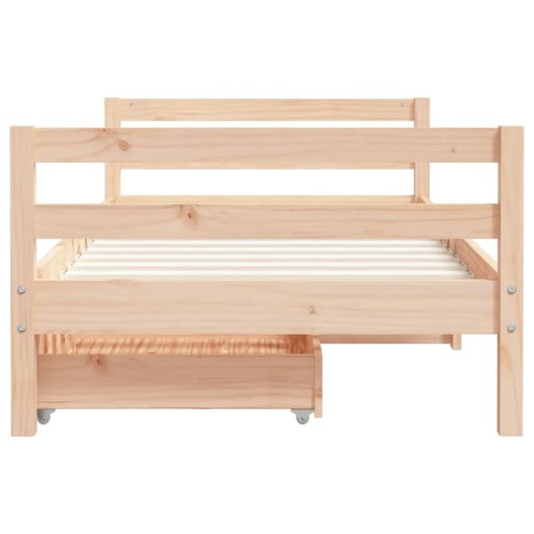 vidaXL sengeramme til juniorseng 80x160 cm massivt fyrretræ