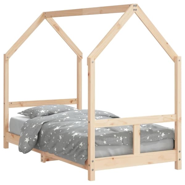 vidaXL sengeramme til juniorseng 80x160 cm massivt fyrretræ
