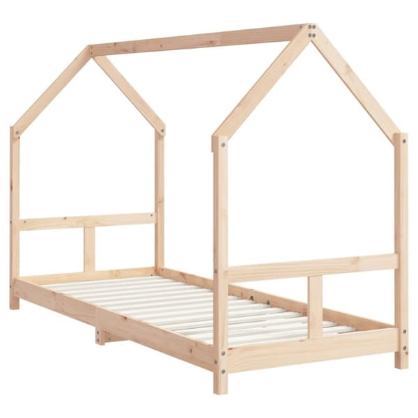 vidaXL sengeramme til juniorseng 80x200 cm massivt fyrretræ