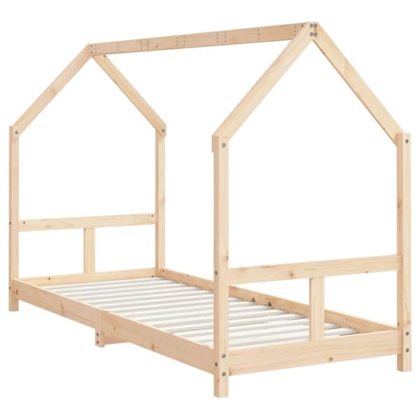 vidaXL sengeramme til juniorseng 80x200 cm massivt fyrretræ
