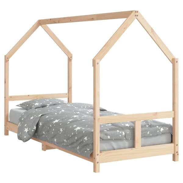 vidaXL sengeramme til juniorseng 80x200 cm massivt fyrretræ