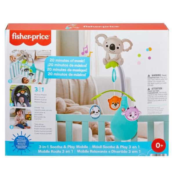 Fisher Price 3 1 1 Soothe & Play Mobile Søvfarvet
