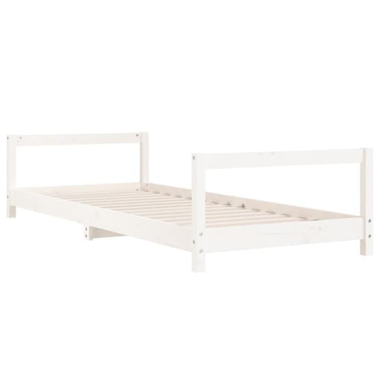 Sängram I Massiv Furu Barnsäng 80X200 Cm Vit