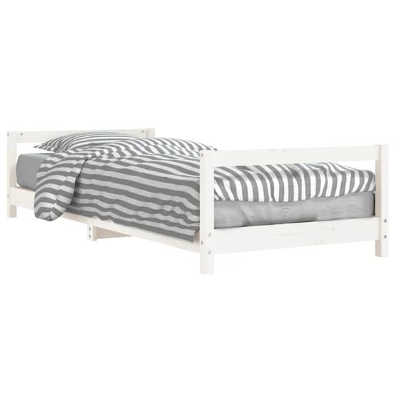 Sängram I Massiv Furu Barnsäng 80X200 Cm Vit