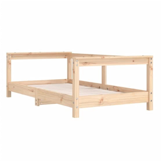 Sängram För Barnsäng 70X140 Cm Massiv Furu