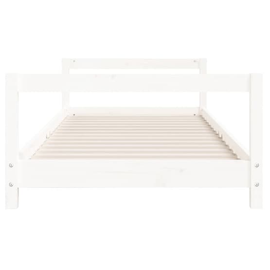 Sängram För Barn 90X190 Cm Massiv Furu Vit