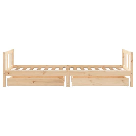 Sängram För Barnsäng Med Lådor Massiv Furu 90X200 Cm