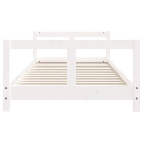 Sängram För Barnsäng 80X200 Cm Vit Massiv Furu