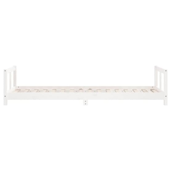 Sängram För Barnsäng 80X200 Cm Vit Massiv Furu