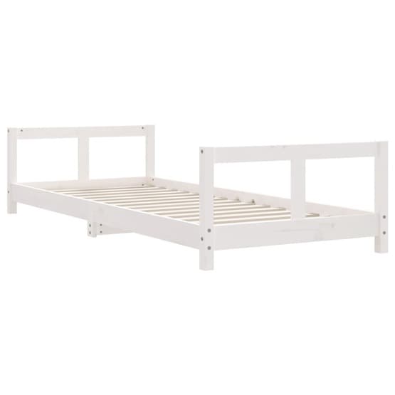 Sängram För Barnsäng 80X200 Cm Vit Massiv Furu