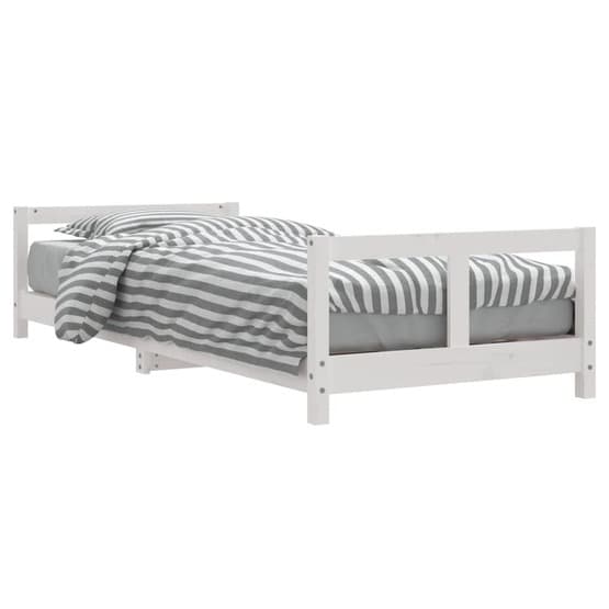 Sängram För Barnsäng 80X200 Cm Vit Massiv Furu