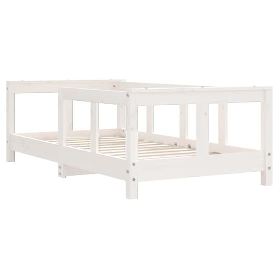 Sängram För Barnsäng 70X140 Cm Massiv Furu Vit