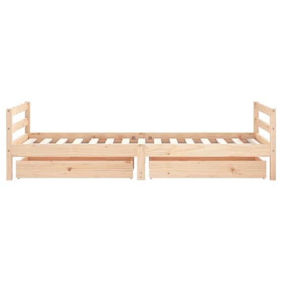 Sängram Med Lådor Barn 90X190 Cm Massiv Furu