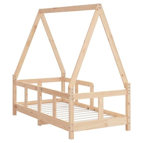 Sängram I Massiv Furu 70X140 Cm För Barnsäng