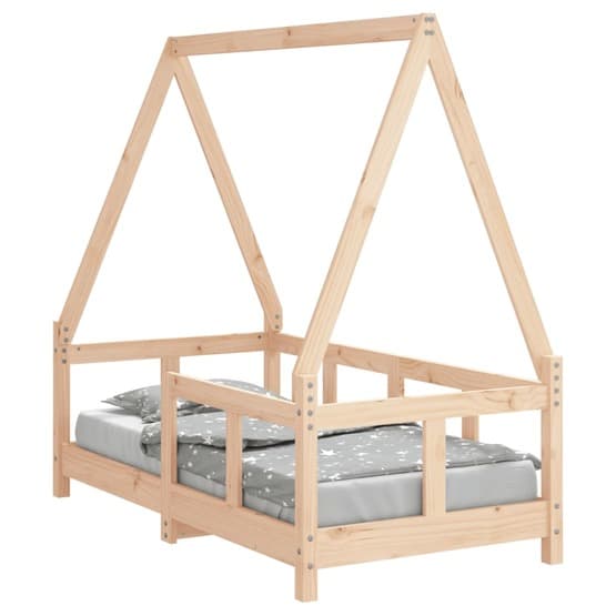 Sängram I Massiv Furu 70X140 Cm För Barnsäng