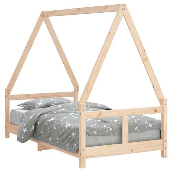 Sängram För Barnsäng I Massiv Furu 80X160 Cm