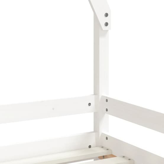 Sängram För Barnsäng 90X200 Cm Massiv Furu Vit