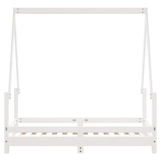 Sängram Barnsäng I Massiv Furu 70X140 Cm Vit