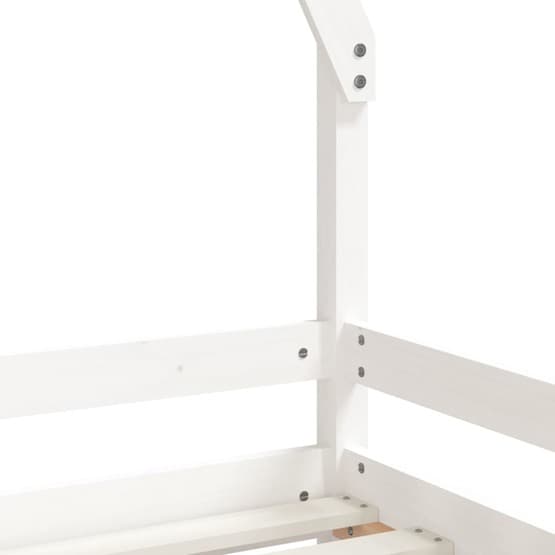 Sängram Barnsäng I Massiv Furu 70X140 Cm Vit