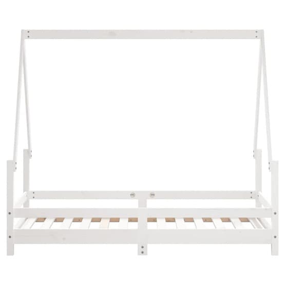 Sängram Barnsäng Vit 80X160 Cm Massiv Furu