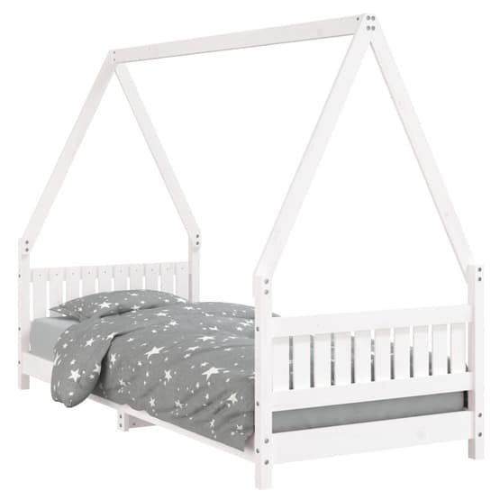 Sängram För Barnsäng 80X200 Cm Massiv Furu Vit