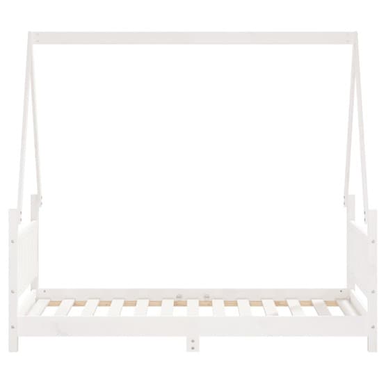 Sängram För Barnsäng I Massiv Furu 80X160 Cm Vit