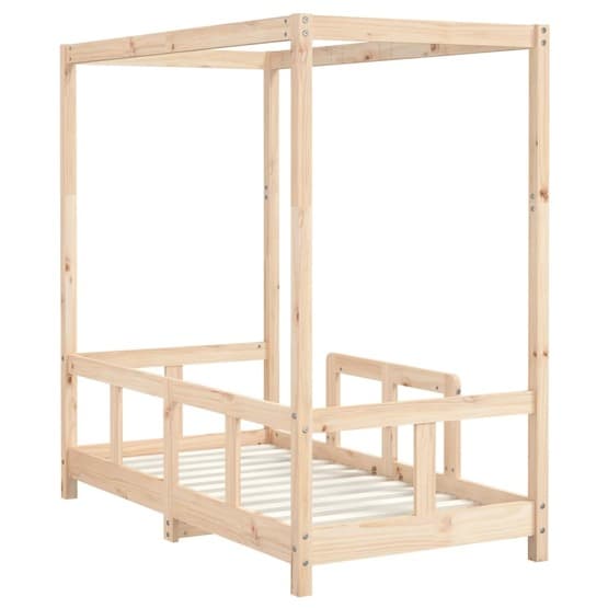 Sängram 70X140 Cm För Barnsäng Massiv Furu