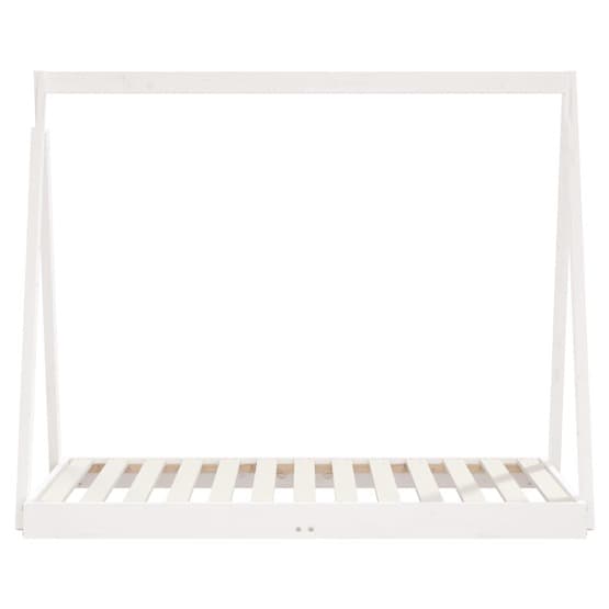 Sängram För Barnsäng Vit 70X140 Cm Massiv Furu