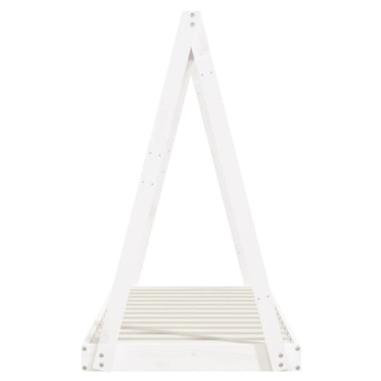 Sängram För Barnsäng Vit 70X140 Cm Massiv Furu