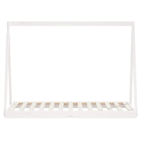 Sängram I Massiv Furu Barnsäng 80X160 Cm Vit
