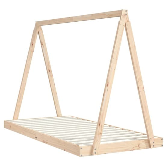 Sängram För Barn 90X190 Cm Massiv Furu
