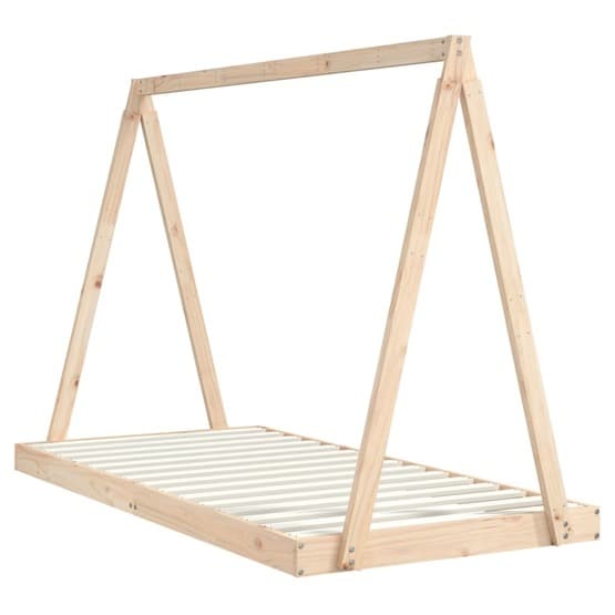 Sängram För Barn 90X190 Cm Massiv Furu